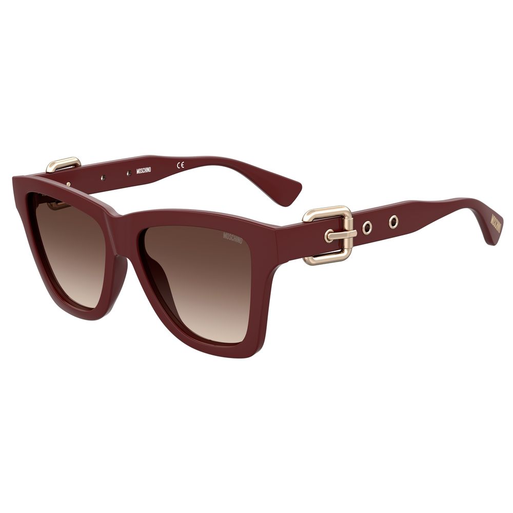 Moschino Rote Acetat-Sonnenbrille