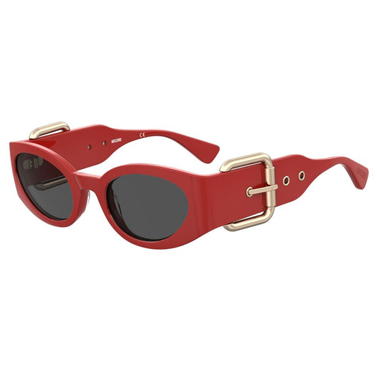 Moschino Rote Kunstharz-Sonnenbrille