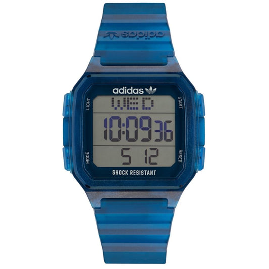 Adidas Blaue Uhr aus Harz