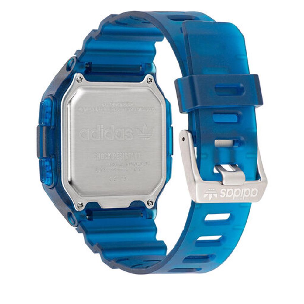 Adidas Blaue Uhr aus Harz