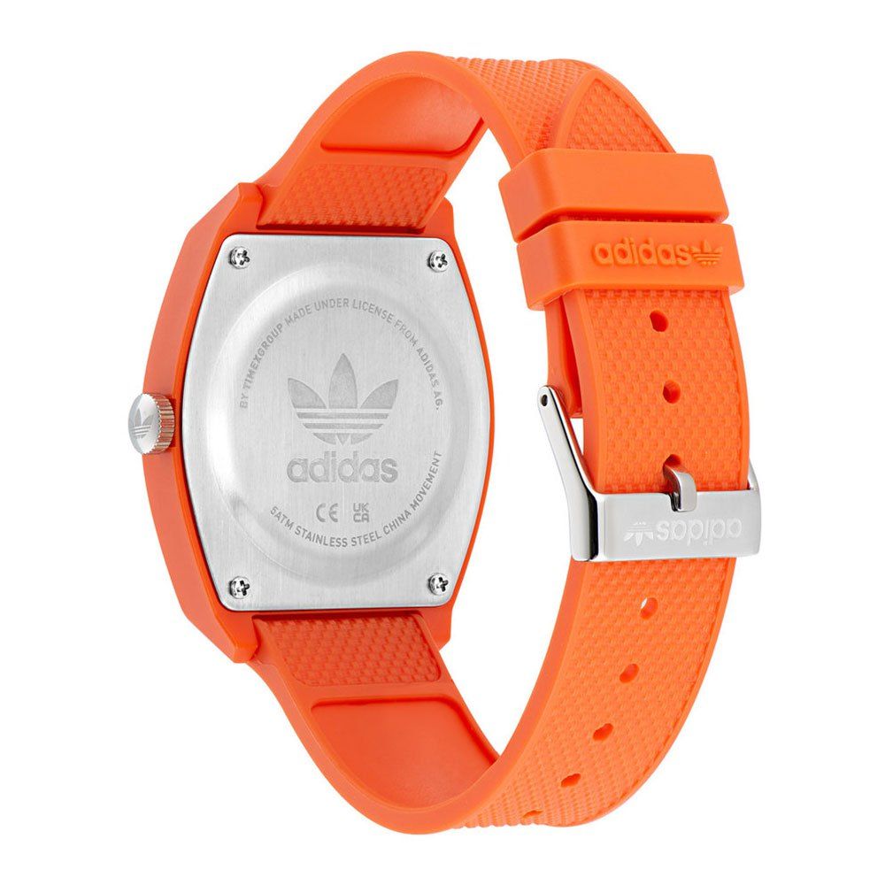 Adidas Orangefarbene Silikonuhr