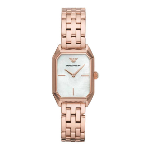 Armani Rose Gold Stahl Uhr