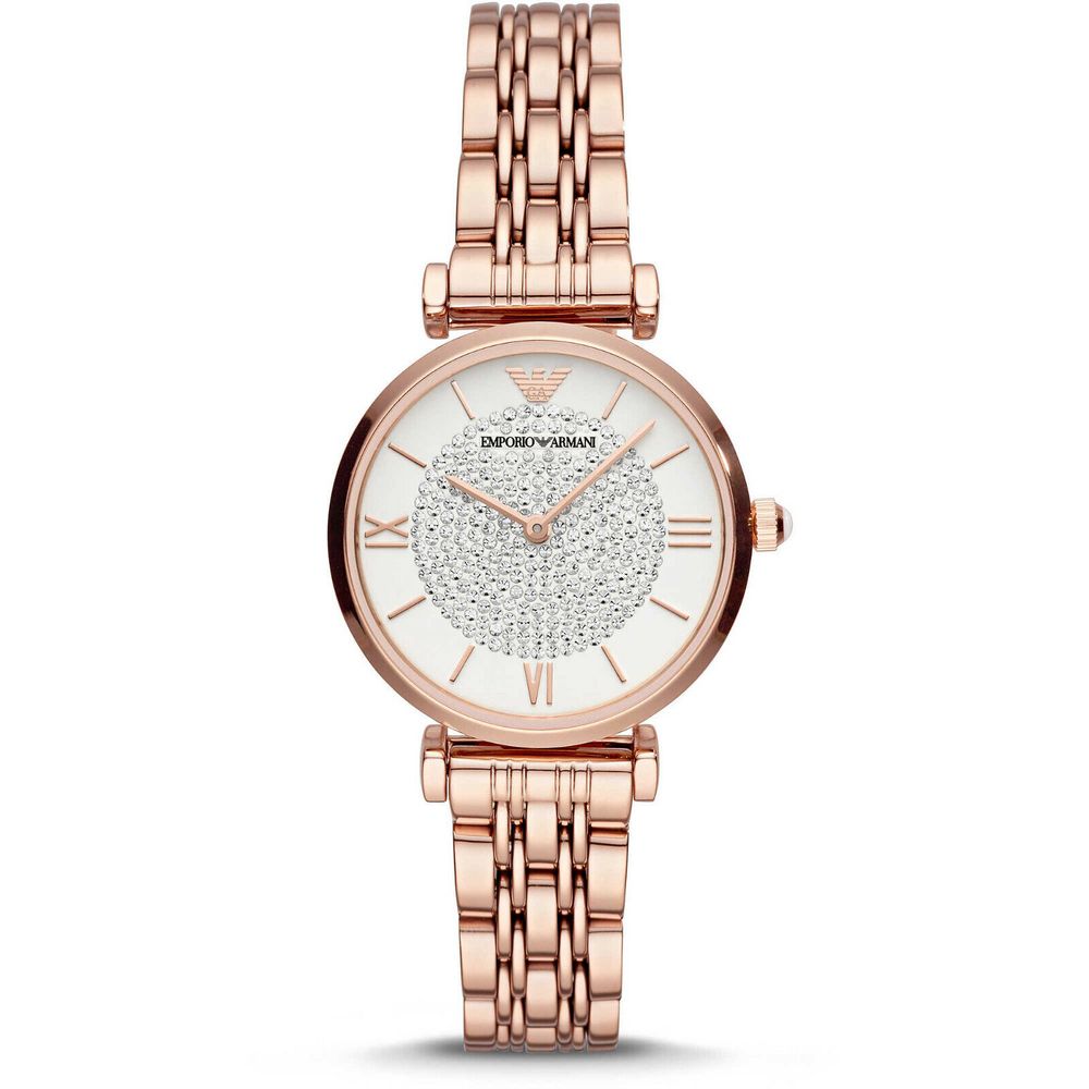 Armani Gold-Edelstahl-Uhr