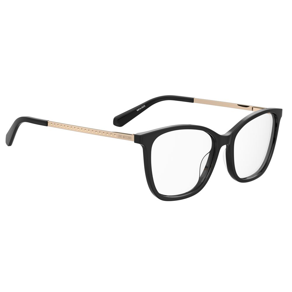 Love Moschino Schwarzer Acetat-Rahmen