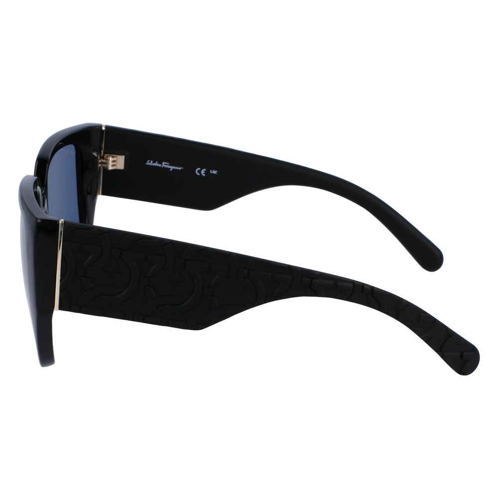 Ferragamo Schwarze Bio Injected Sonnenbrille