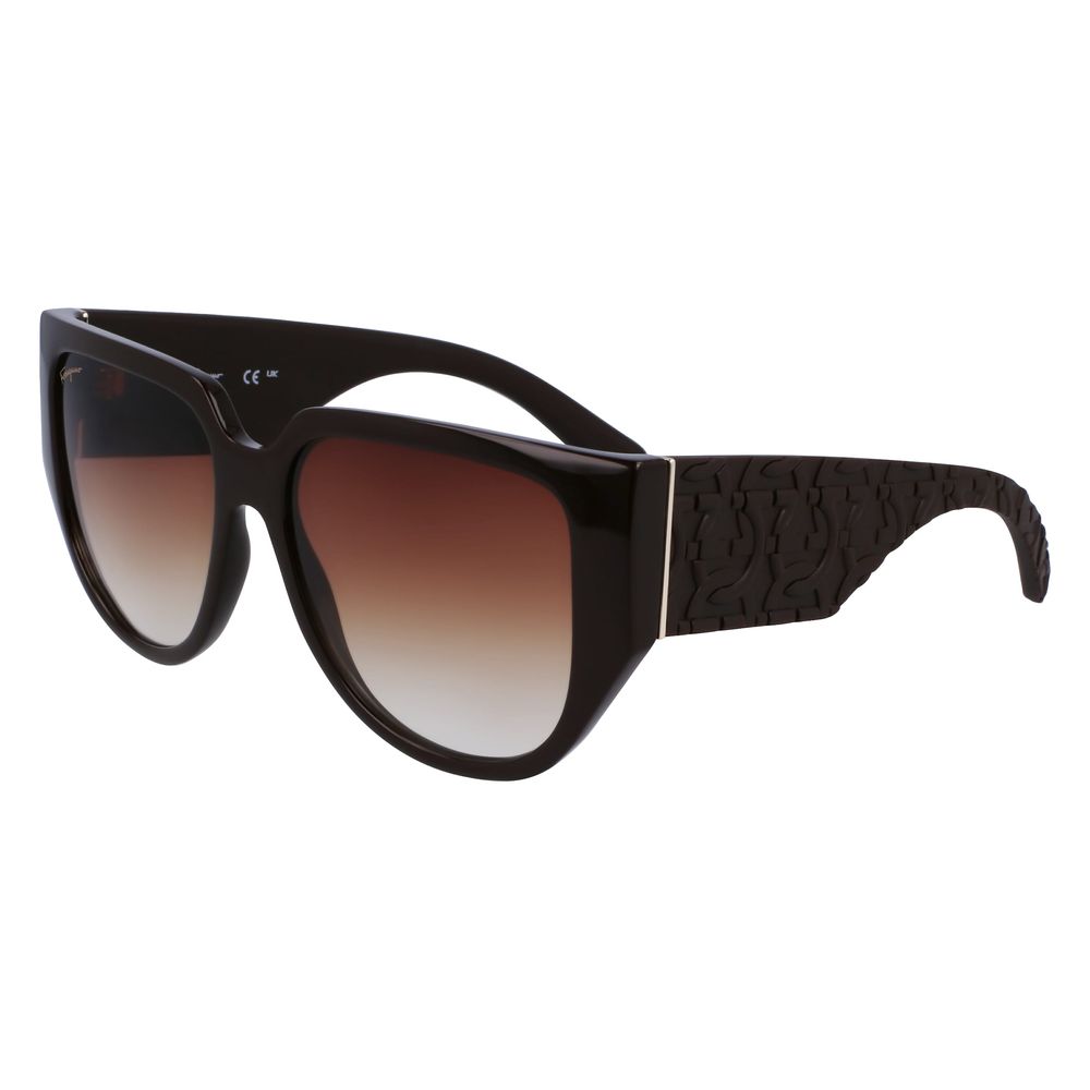 Ferragamo Braun Bio Injected Sonnenbrille