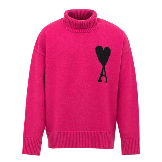 Ami Paris Fuchsia Vergine Pullover aus Wolle