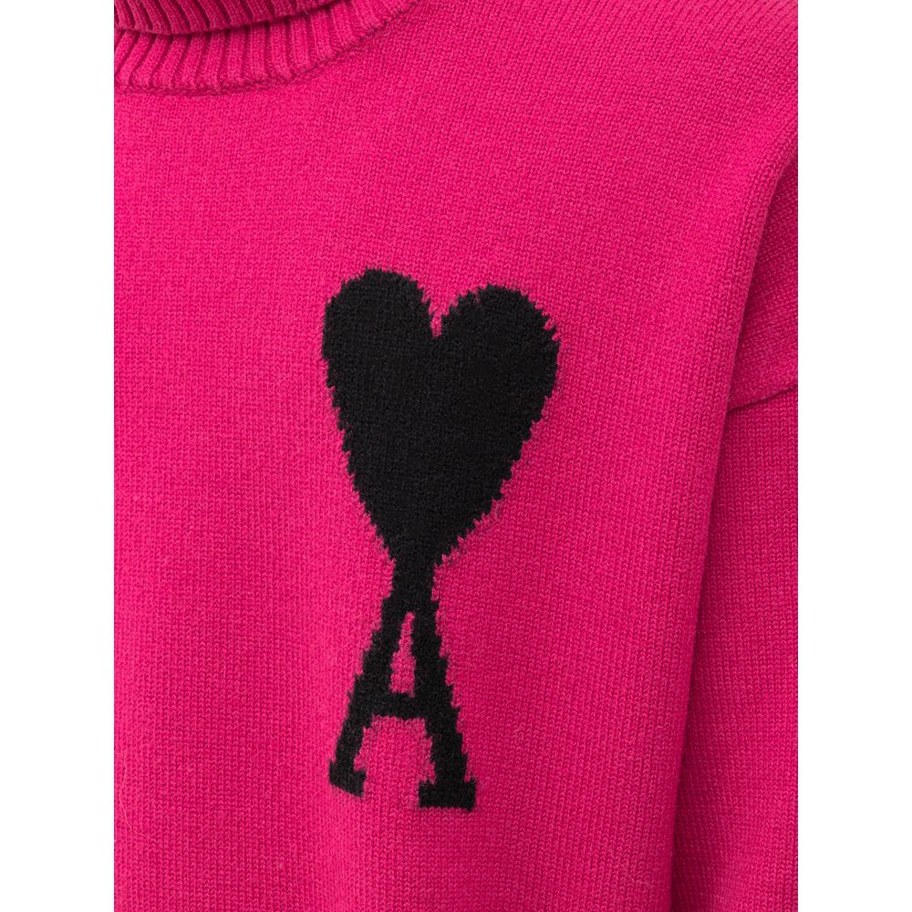 Ami Paris Fuchsia Vergine Pullover aus Wolle