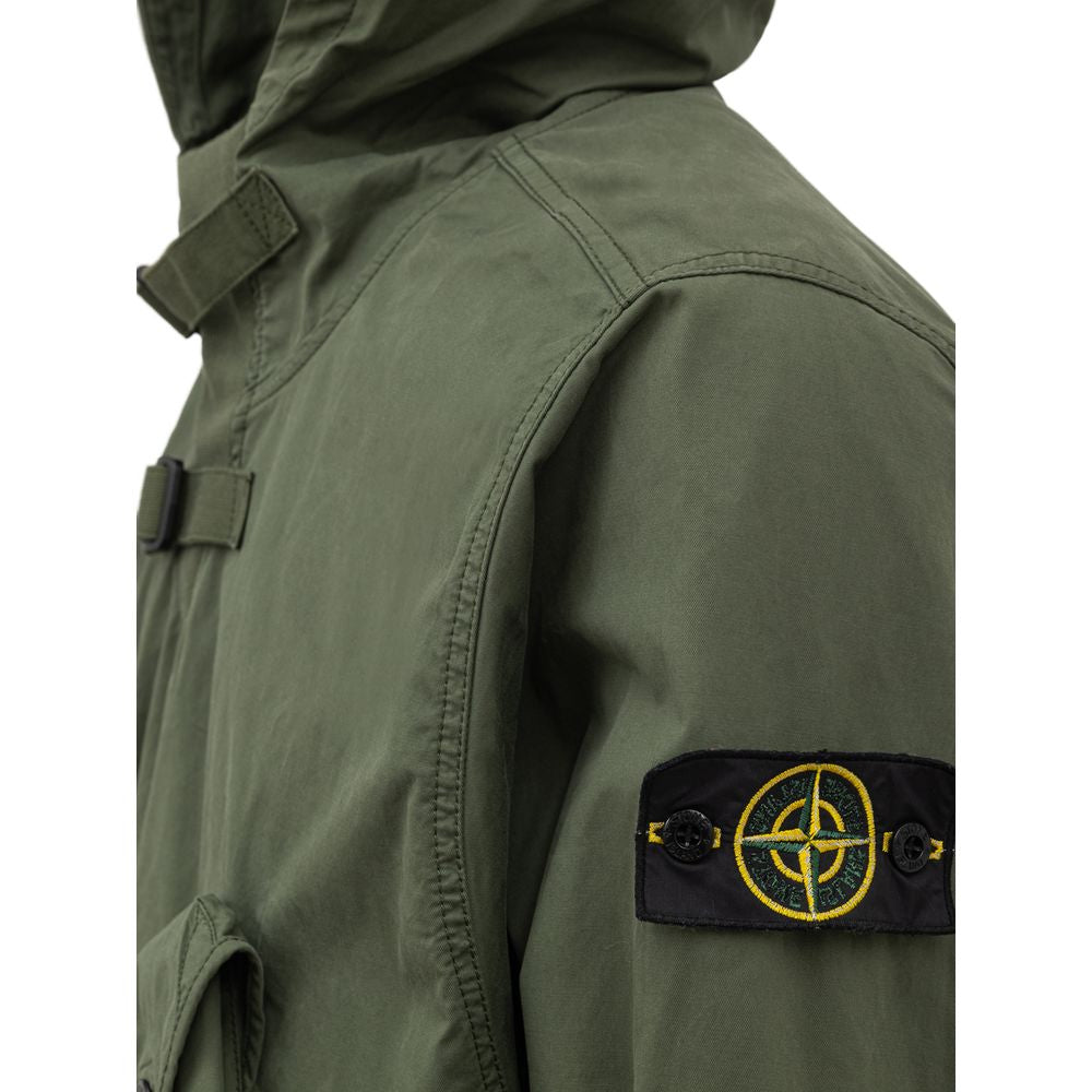 Stone Island Grüner Baumwollpullover