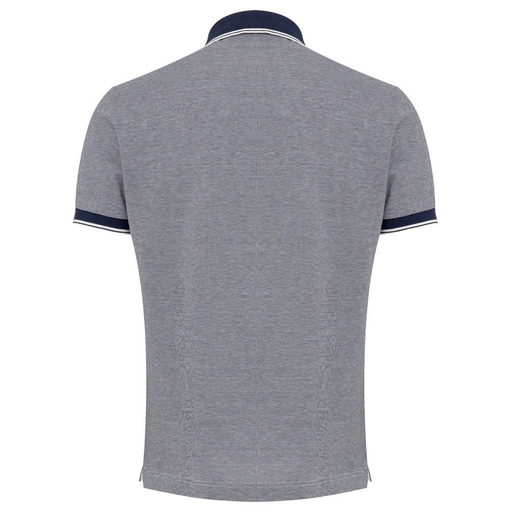 Canali Blaues Baumwoll-Poloshirt