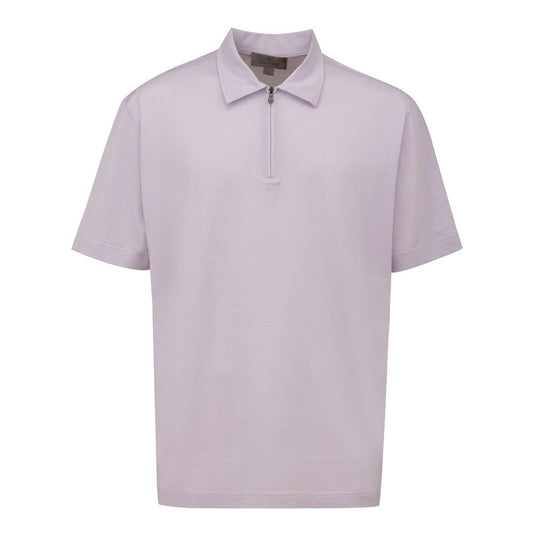 Canali Lila Baumwoll-Poloshirt