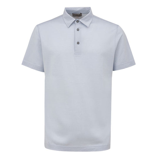 Canali Hellblaues Baumwoll-Poloshirt