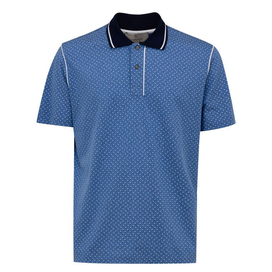 Canali Blaues Baumwoll-Poloshirt