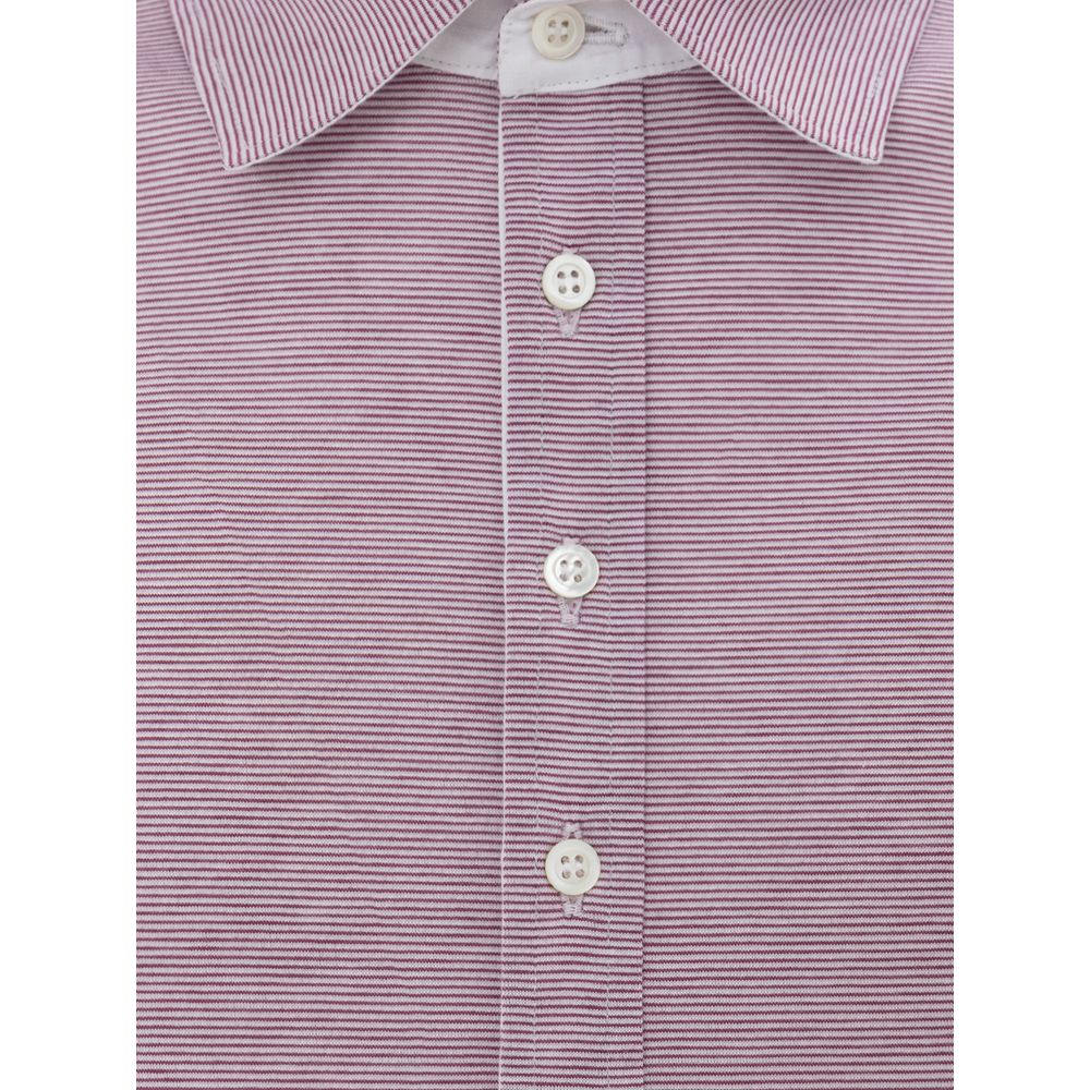 Canali Rosa Baumwoll-Poloshirt