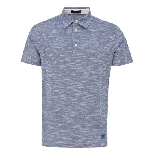 Corneliani Hellblaues Baumwoll-Poloshirt