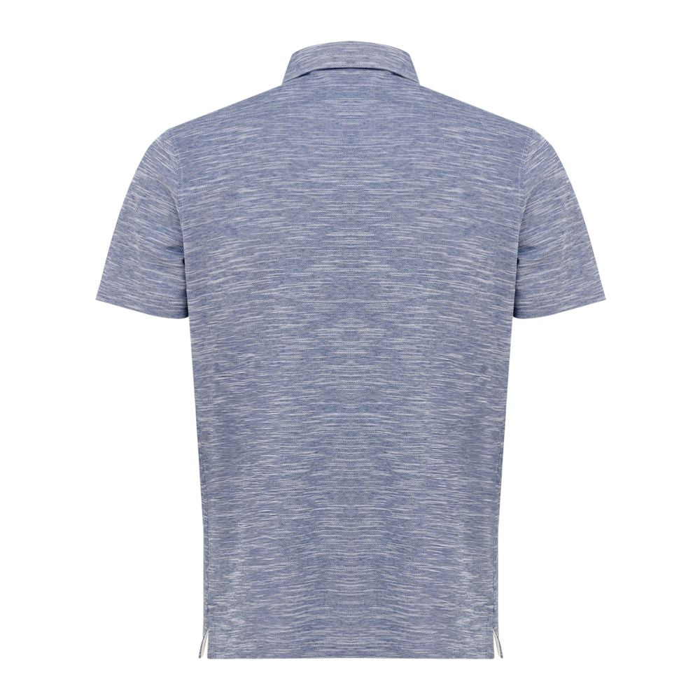 Corneliani Hellblaues Baumwoll-Poloshirt