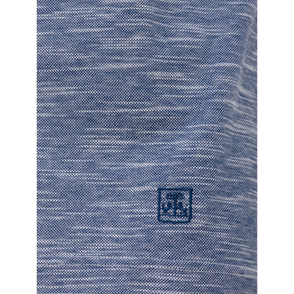 Corneliani Hellblaues Baumwoll-Poloshirt