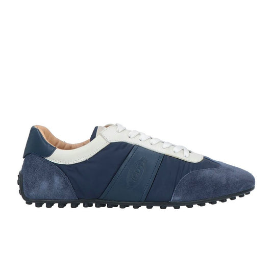 Tod's Blue Leather Sneakers