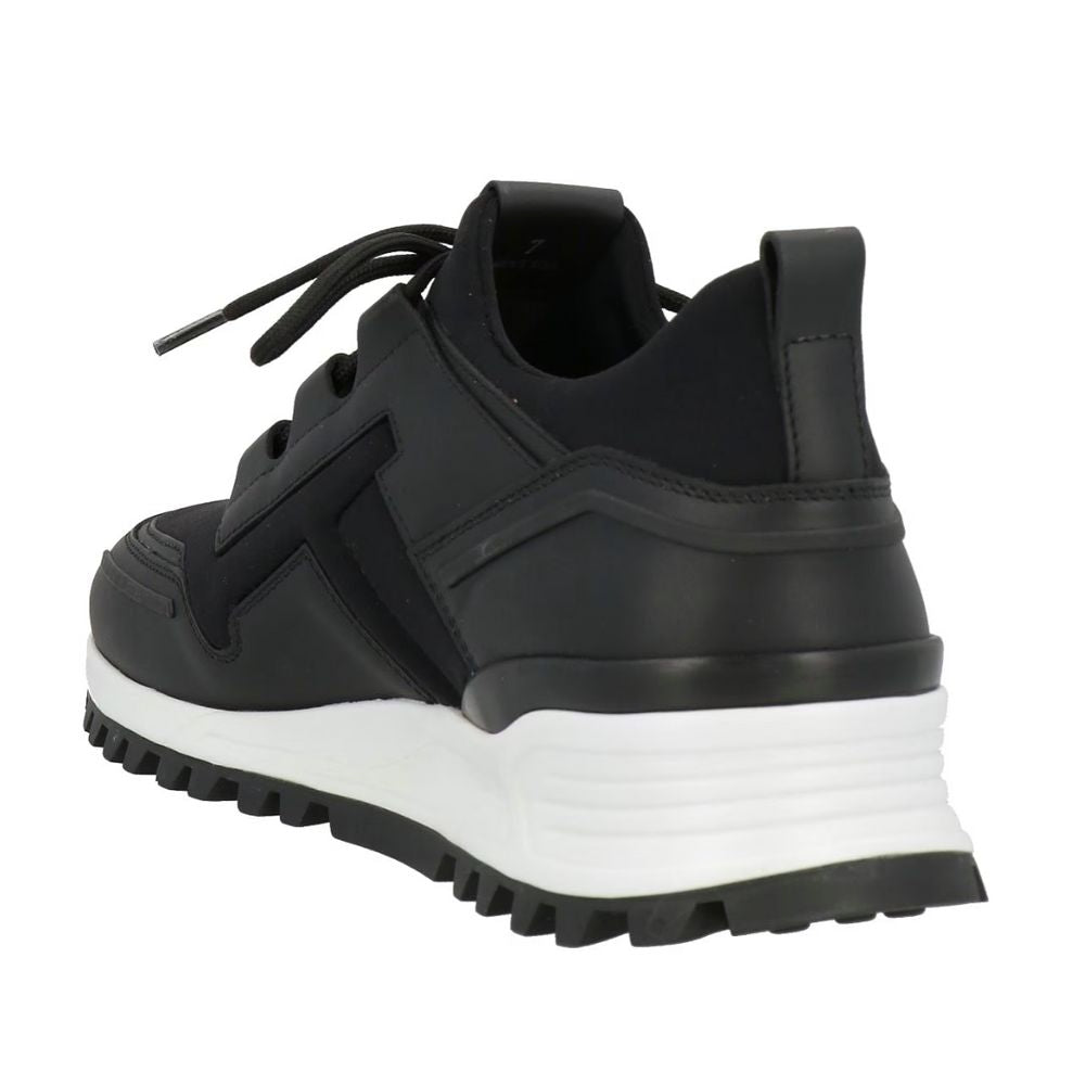 Tod's Schwarzes Leder Di Kalbsleder Sneaker