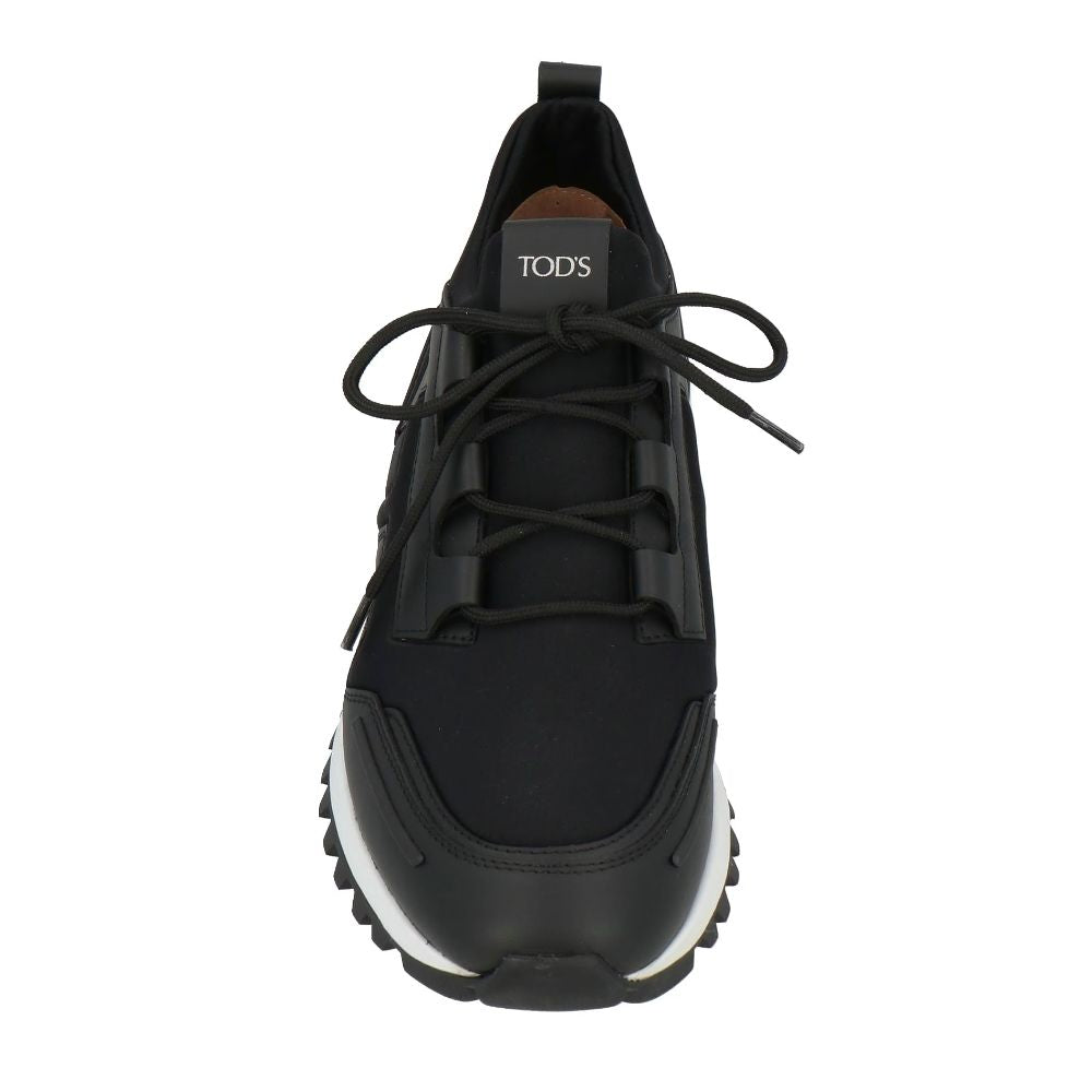 Tod's Schwarzes Leder Di Kalbsleder Sneaker