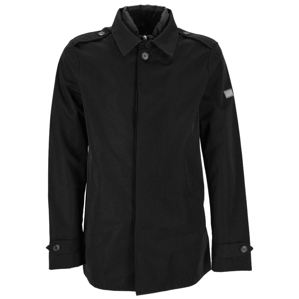 Yes Zee Schwarze Polyester-Jacke