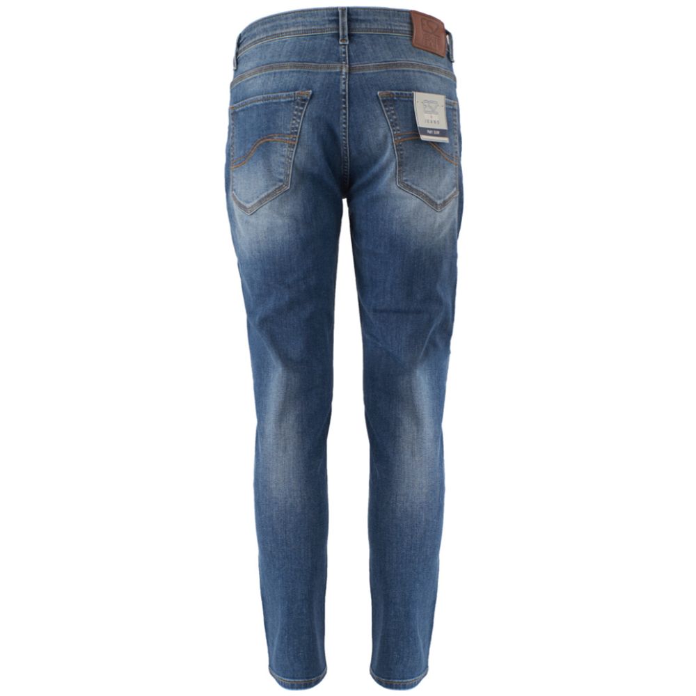 Yes Zee Blaue Baumwolljeans & Hose