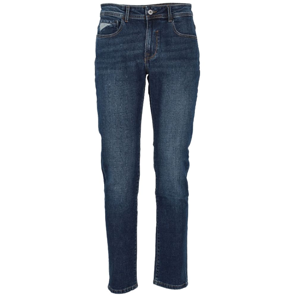 Yes Zee Blaue Baumwolljeans & Hose