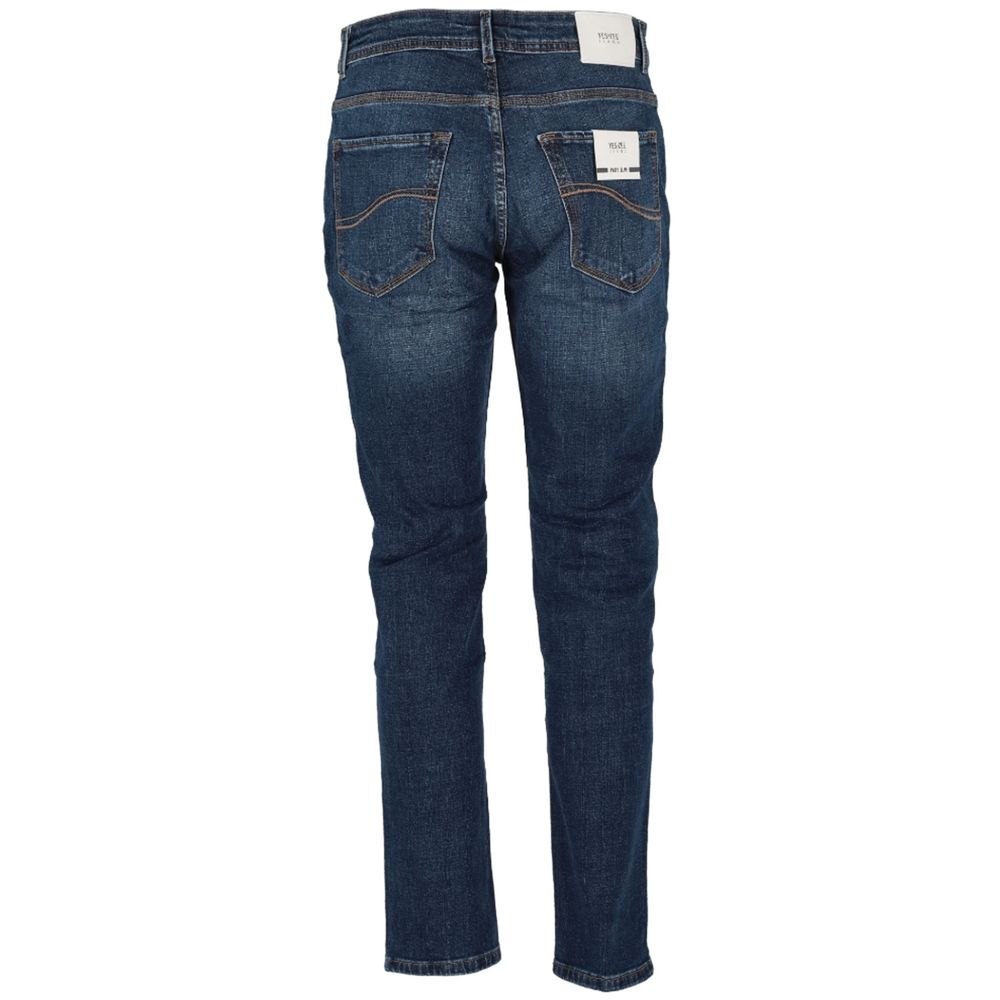 Yes Zee Blaue Baumwolljeans & Hose