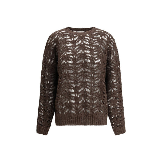 Brunello Cucinelli Perforierter Pullover mit Pailletten