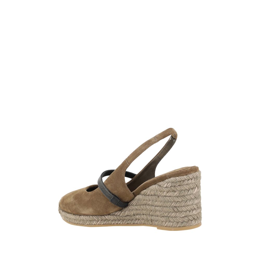 Brunello Cucinelli Ein Paar Sandalen mit Absatz