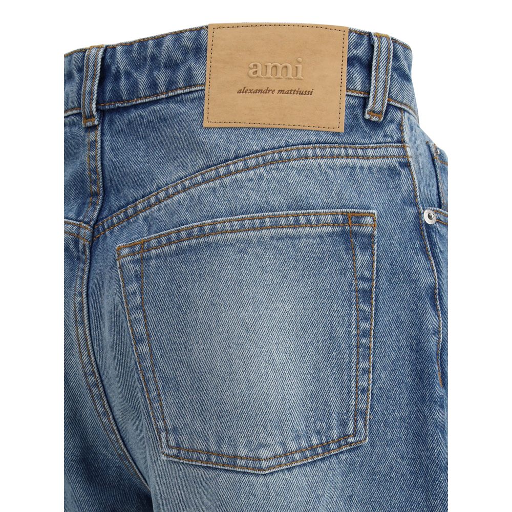 Ami Paris Jeans mit weitem Bein