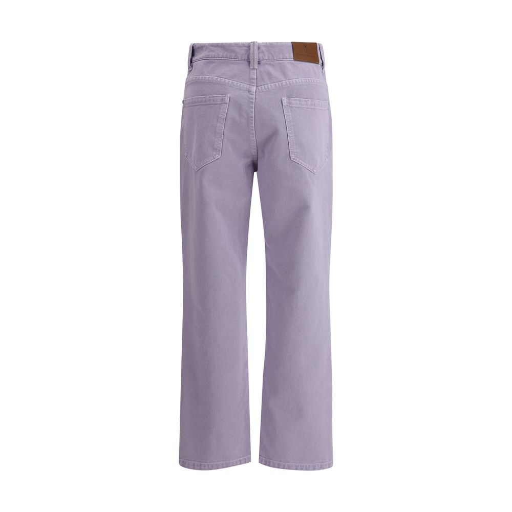 Brunello Cucinelli Gerade gefärbte Jeans