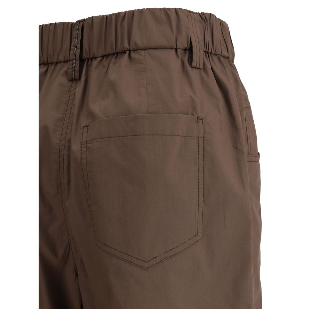 Brunello Cucinelli Hose mit Gummizug aus Baumwolle