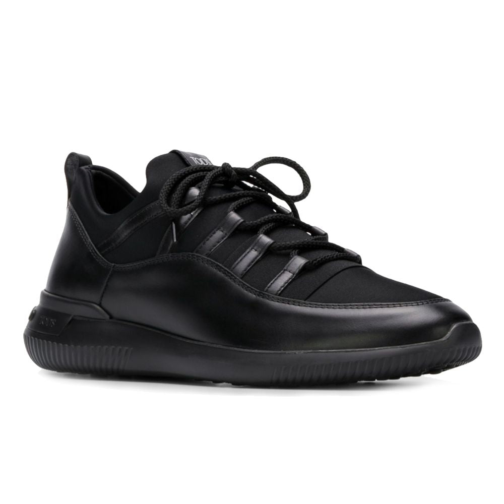 Tod's Schwarzes Kalbsleder Herren Sneaker