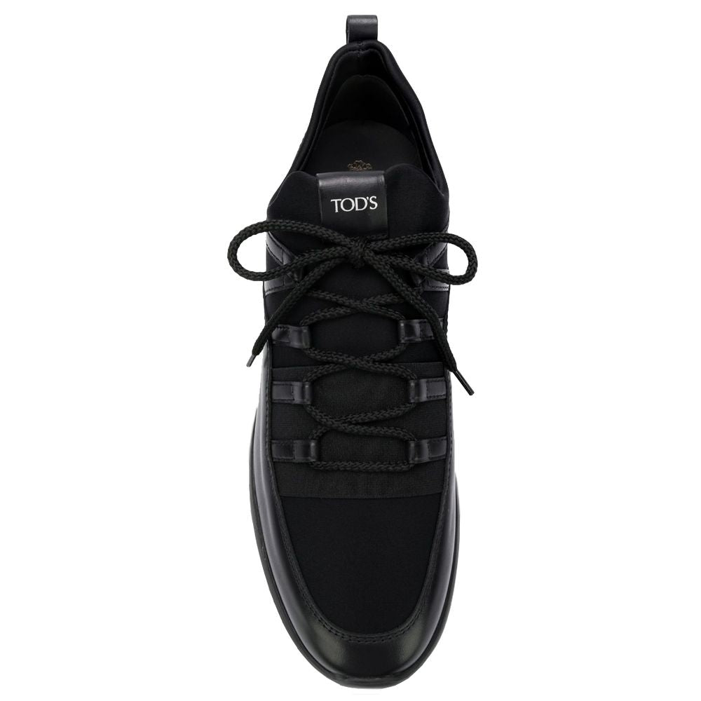 Tod's Schwarzes Kalbsleder Herren Sneaker