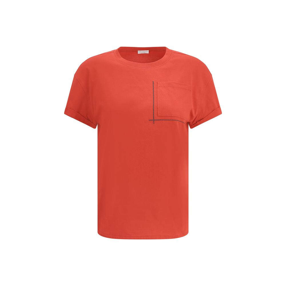 Brunello Cucinelli T-Shirt mit Verzierungen