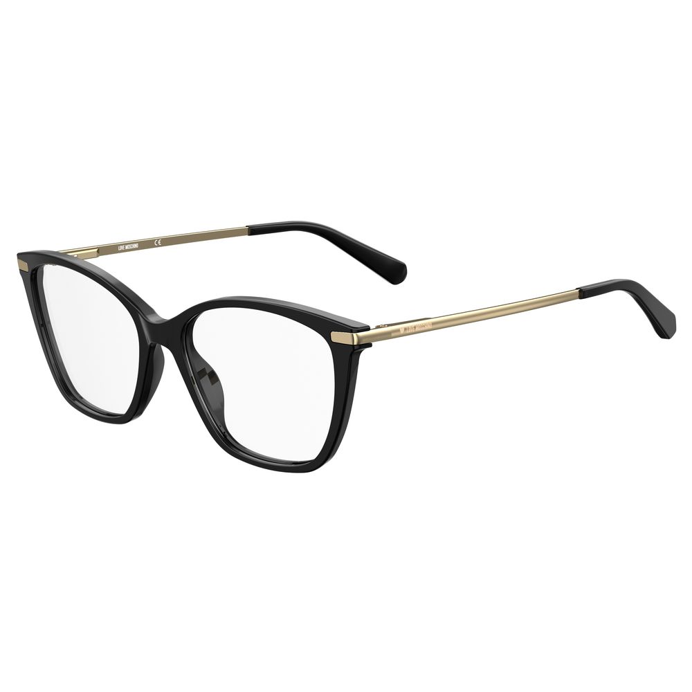 Love Moschino Schwarzer Acetat-Rahmen