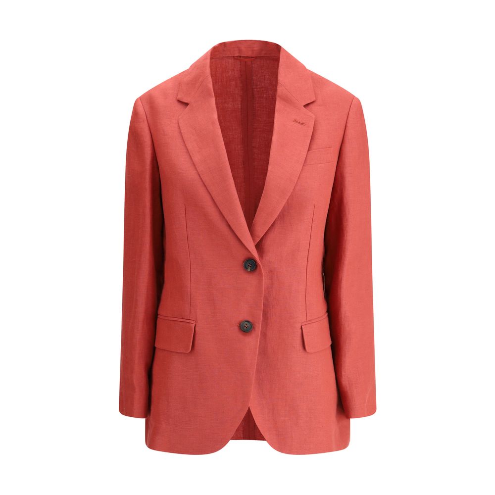 Brunello Cucinelli Blazer-Jacke aus Hanf