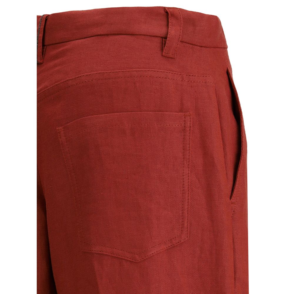 Brunello Cucinelli Leinen-Palazzo-Hose