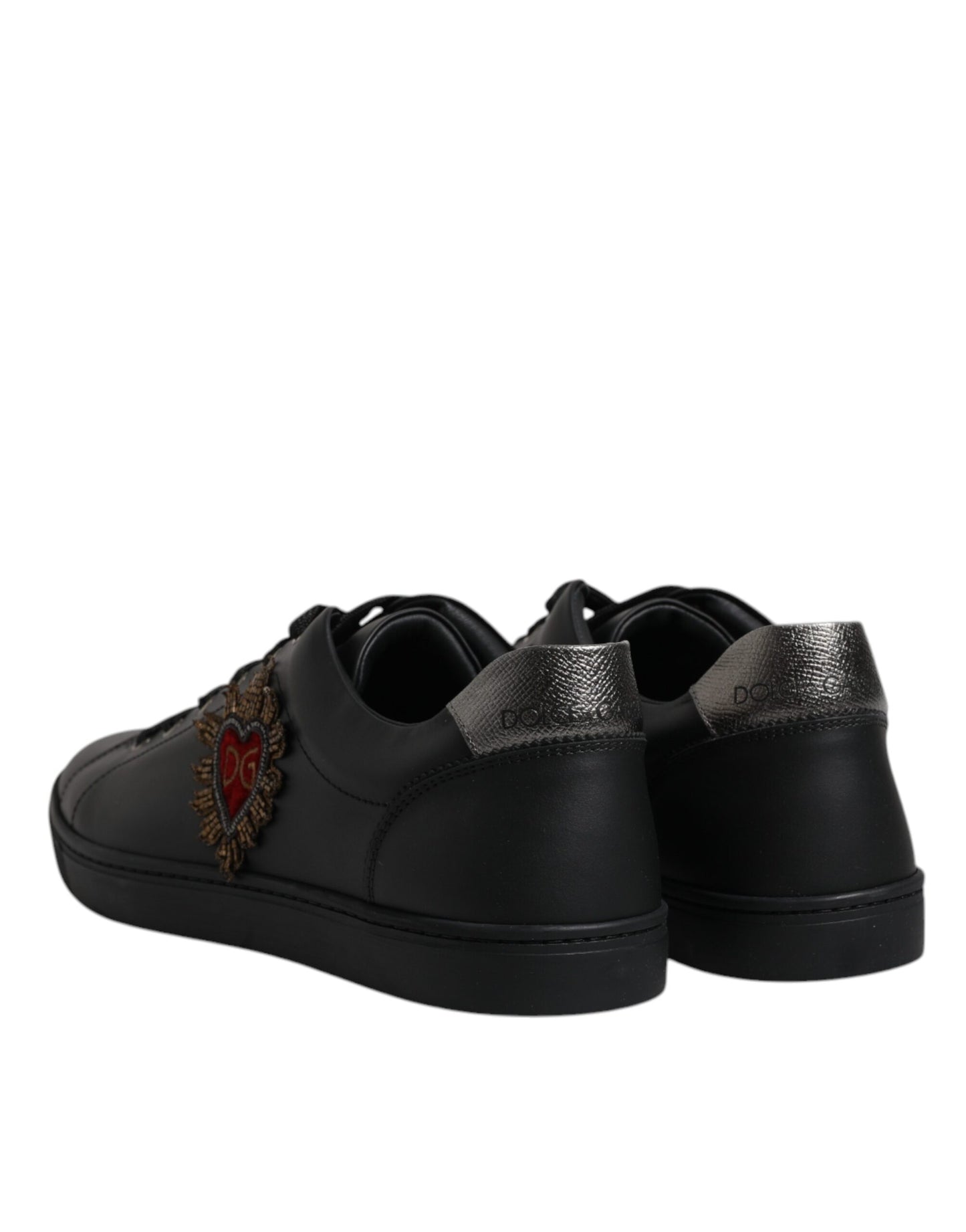 Dolce & Gabbana Schwarz London Sacred Heart Turnschuhe Schuhe