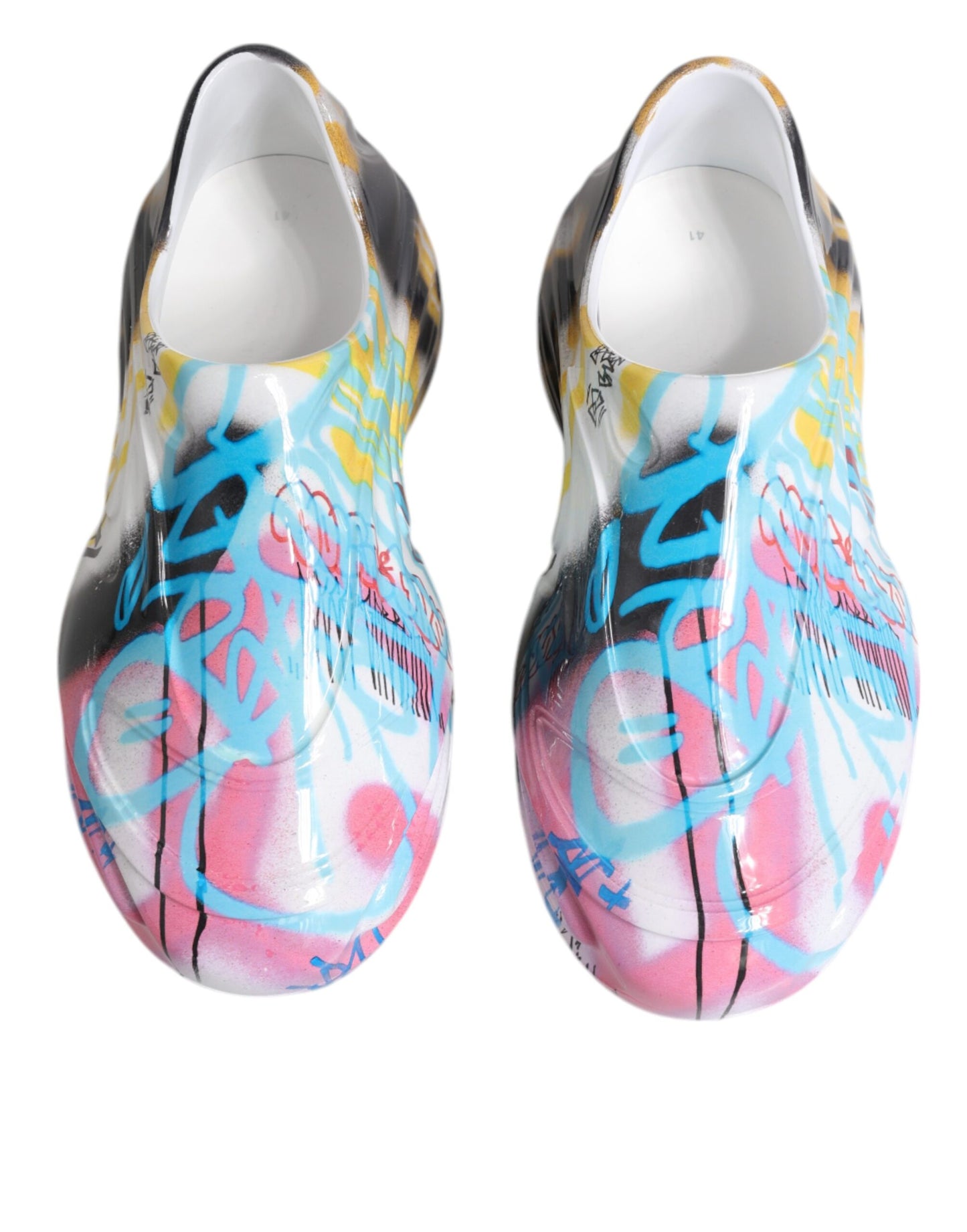 Dolce & Gabbana Multicolor Graffiti Daymaster Turnschuhe Schuhe