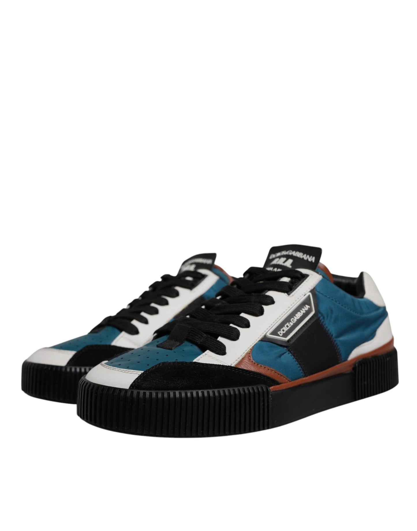 Dolce & Gabbana Multicolor Leather DNA Sneakers Shoes