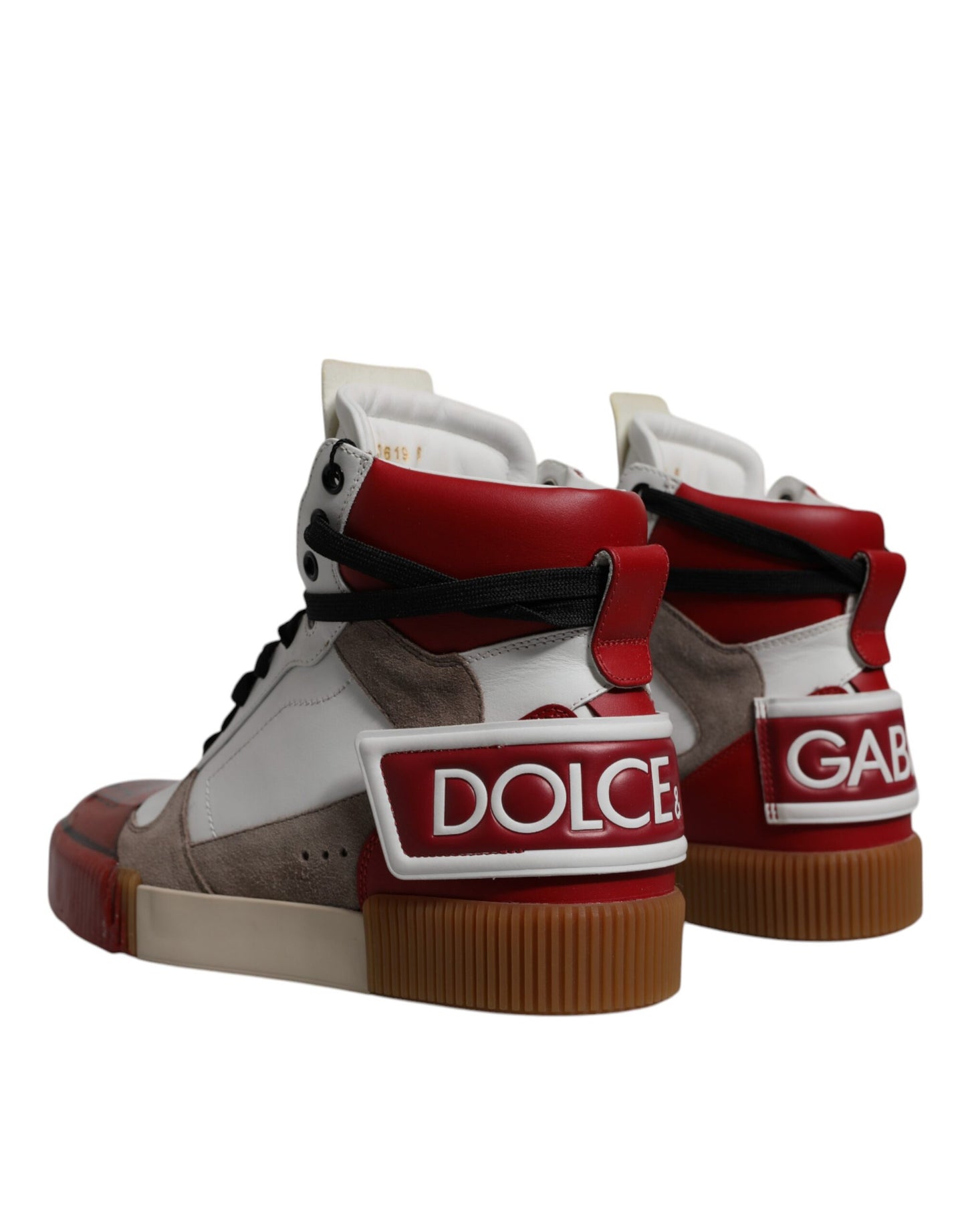 Dolce & Gabbana Multicolor Leder High Top Sneakers Schuhe