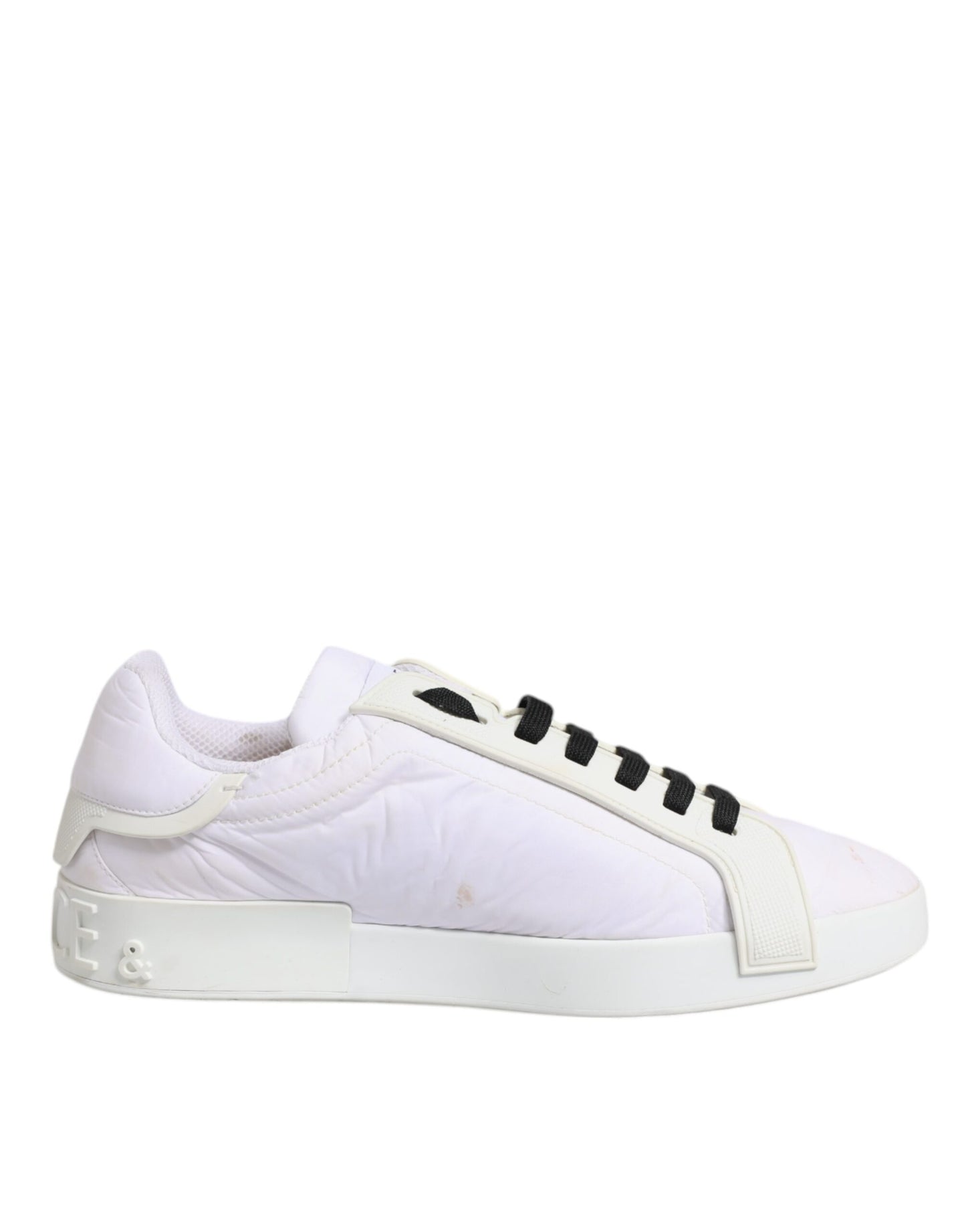 Dolce & Gabbana Weiß Portofino Logo Low Top Turnschuhe Schuhe