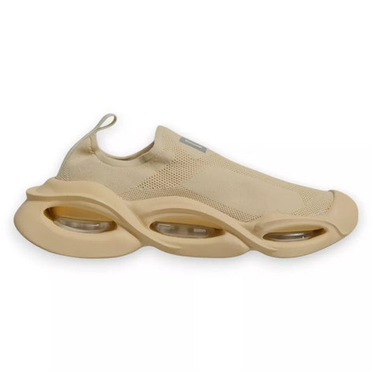 Dolce & Gabbana Beige Slip On Wave Low Top Männer Turnschuhe Schuhe