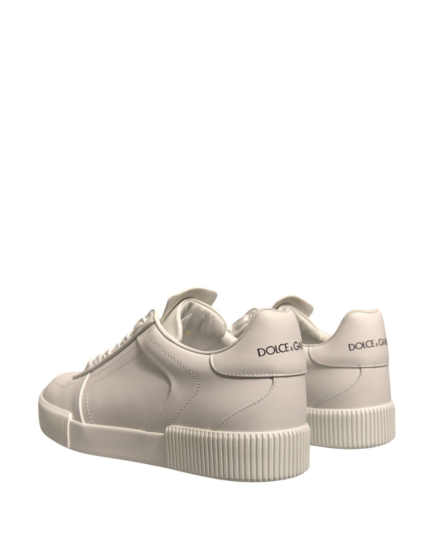 Dolce & Gabbana Weiß Miami Leder Low Top Turnschuhe Schuhe