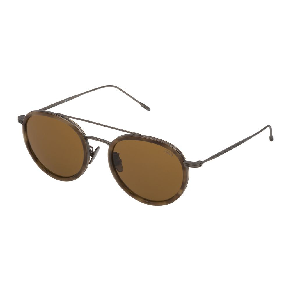 Lozza Braune Metall-Sonnenbrille