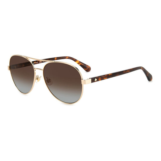 Kate Spade Goldene Metall-Sonnenbrille