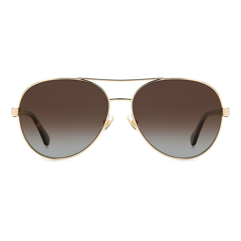 Kate Spade Goldene Metall-Sonnenbrille