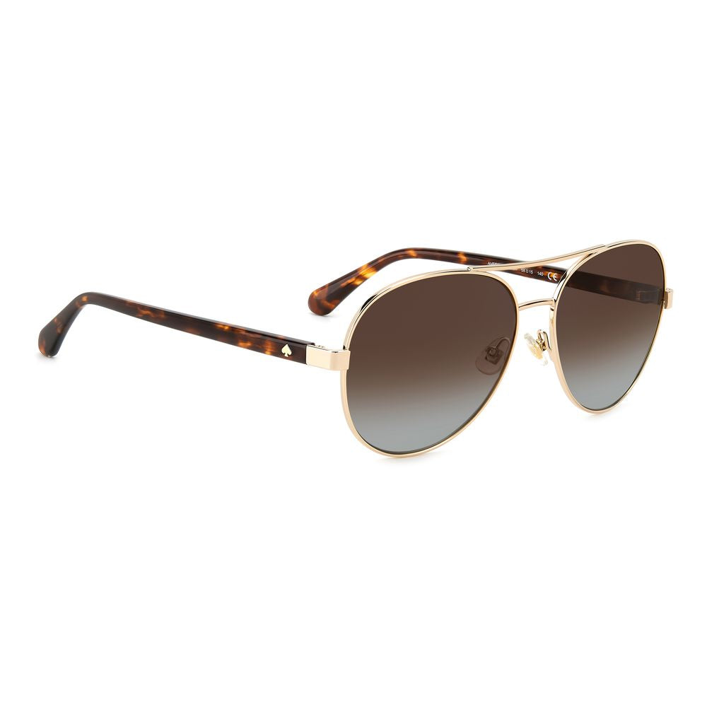 Kate Spade Goldene Metall-Sonnenbrille